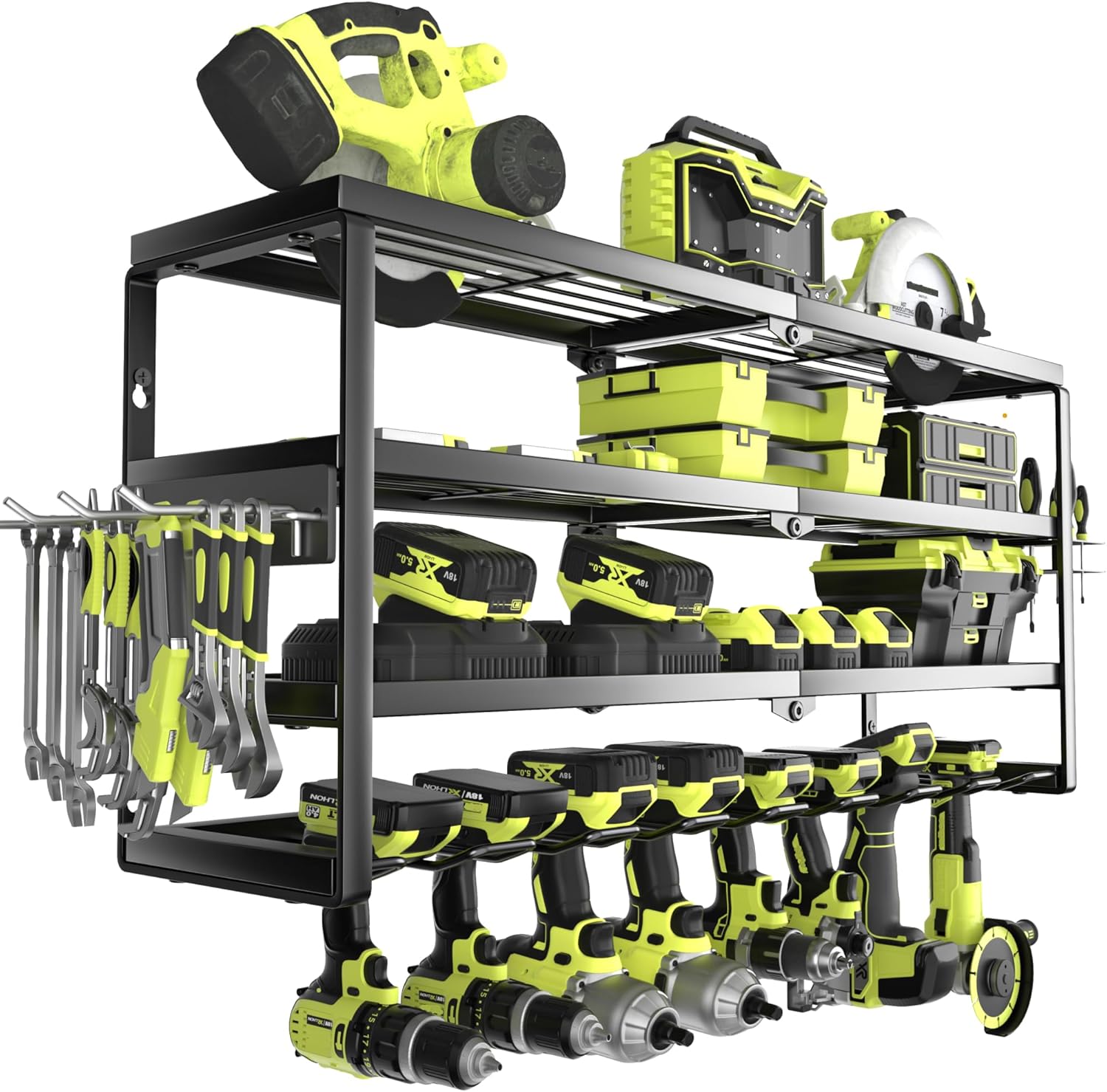 Power Tools Holder - 4 Layer Wall Mount Power Tool