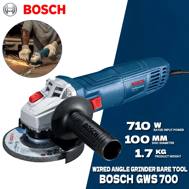 Power Tools Bosch - BOSCH GWS 700 Wired Angle Grinder