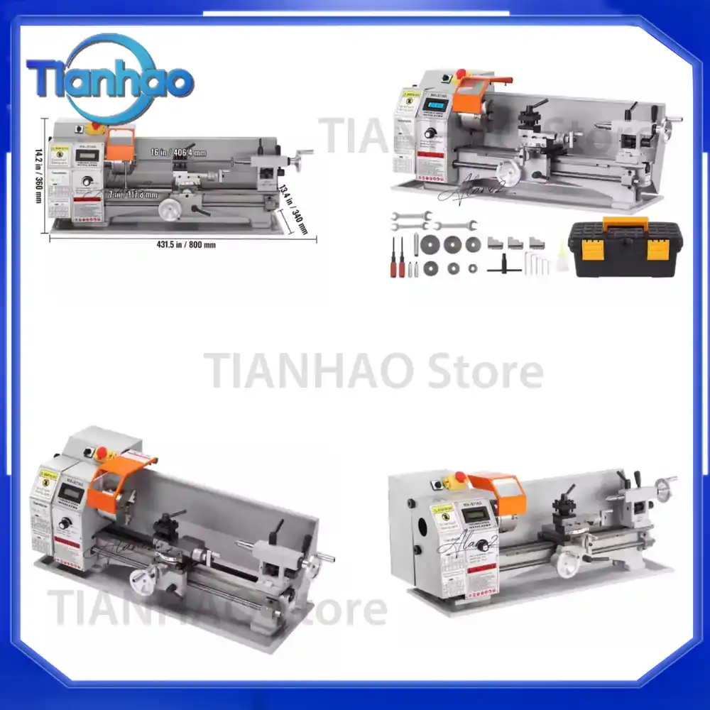 Power X Tools And Machinery - 7'' x 16'' Metal Lathe Machine
