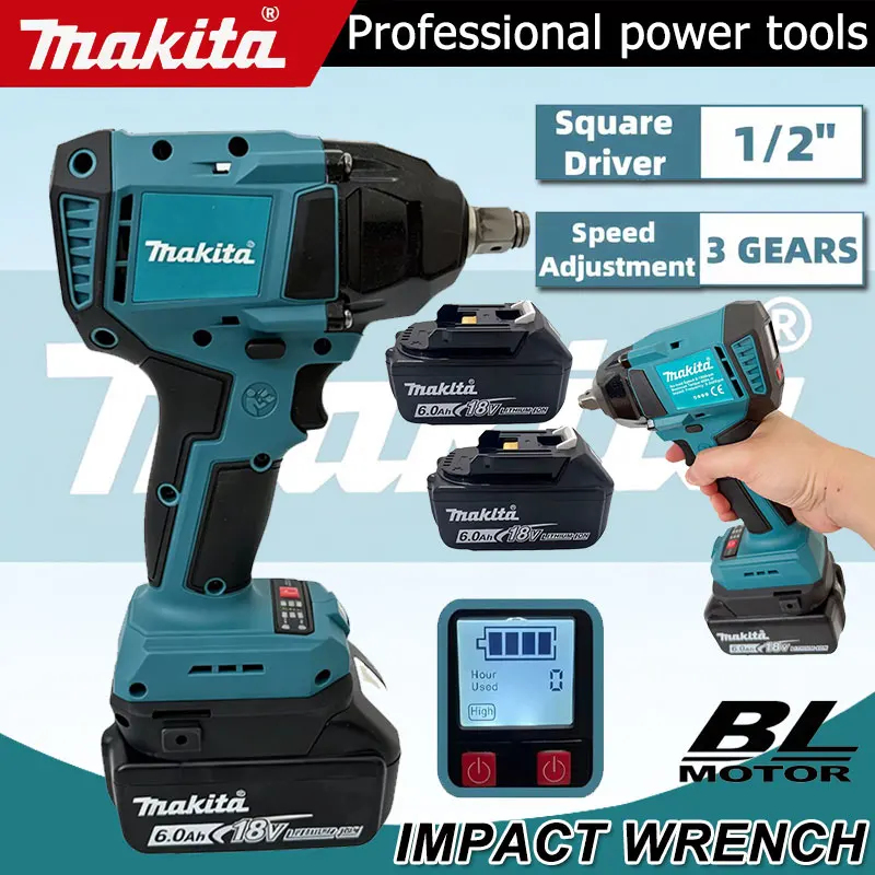 Power Tools Impact Wrench - Makita Digital Display Electric Impact Wrench
