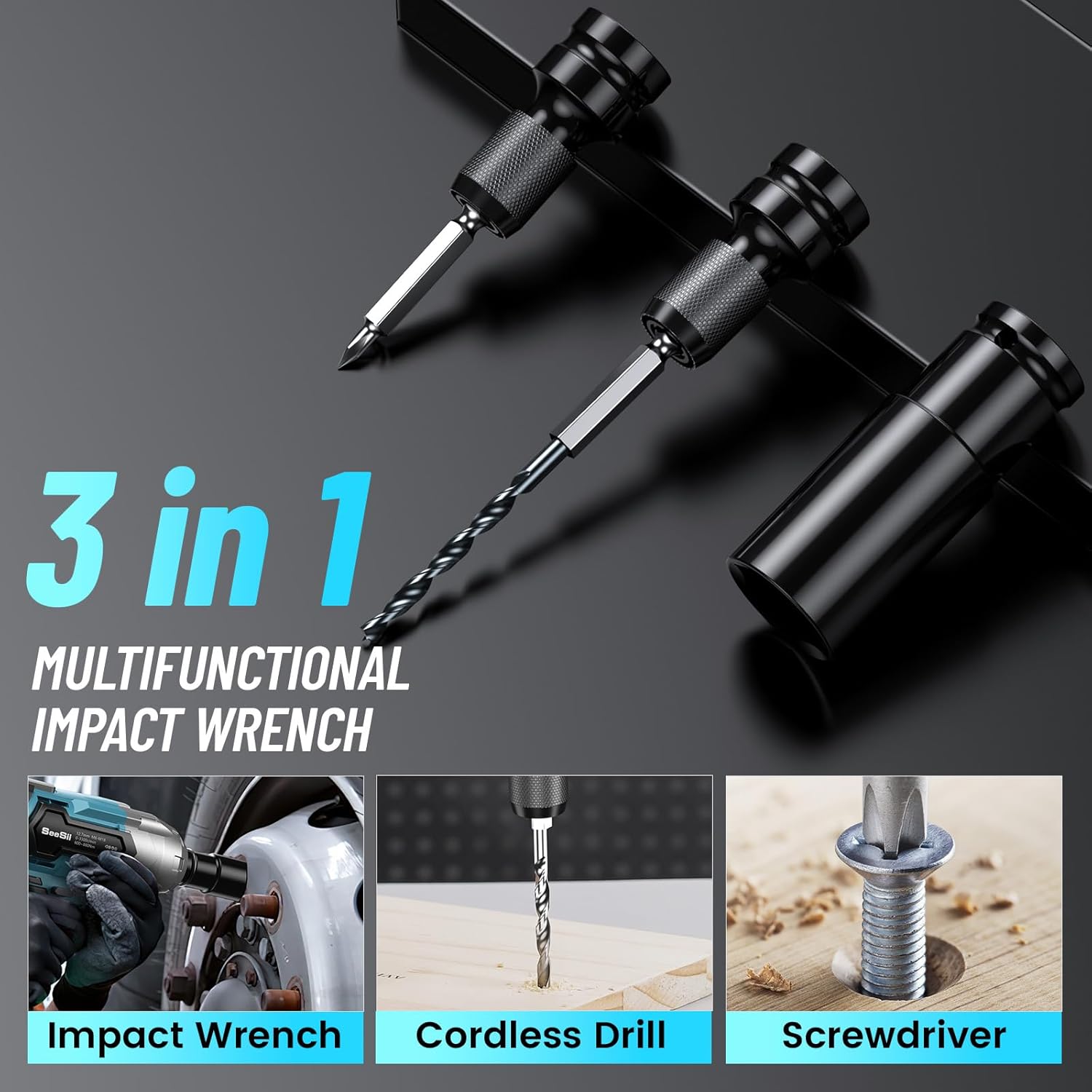 Seesii Cordless Impact Wrench  - Power Tools Impact Wrench 评论和价格