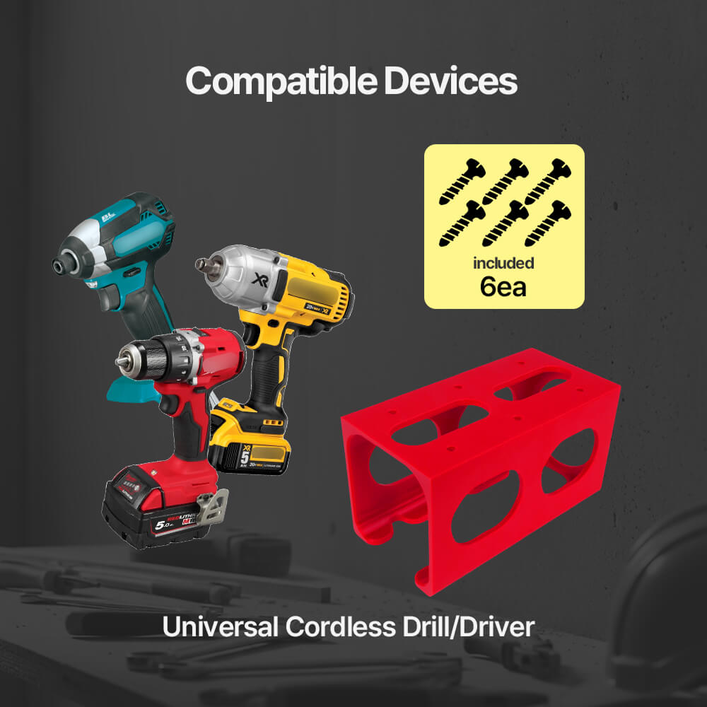 Universal 18V Drill Wall Mount - Power Tools Holder 评论和价格