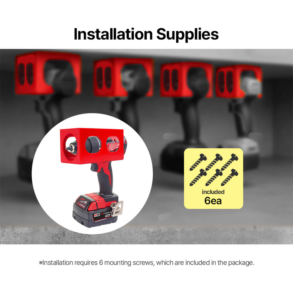 Universal 18V Drill Wall Mount - Power Tools Holder 评论和价格