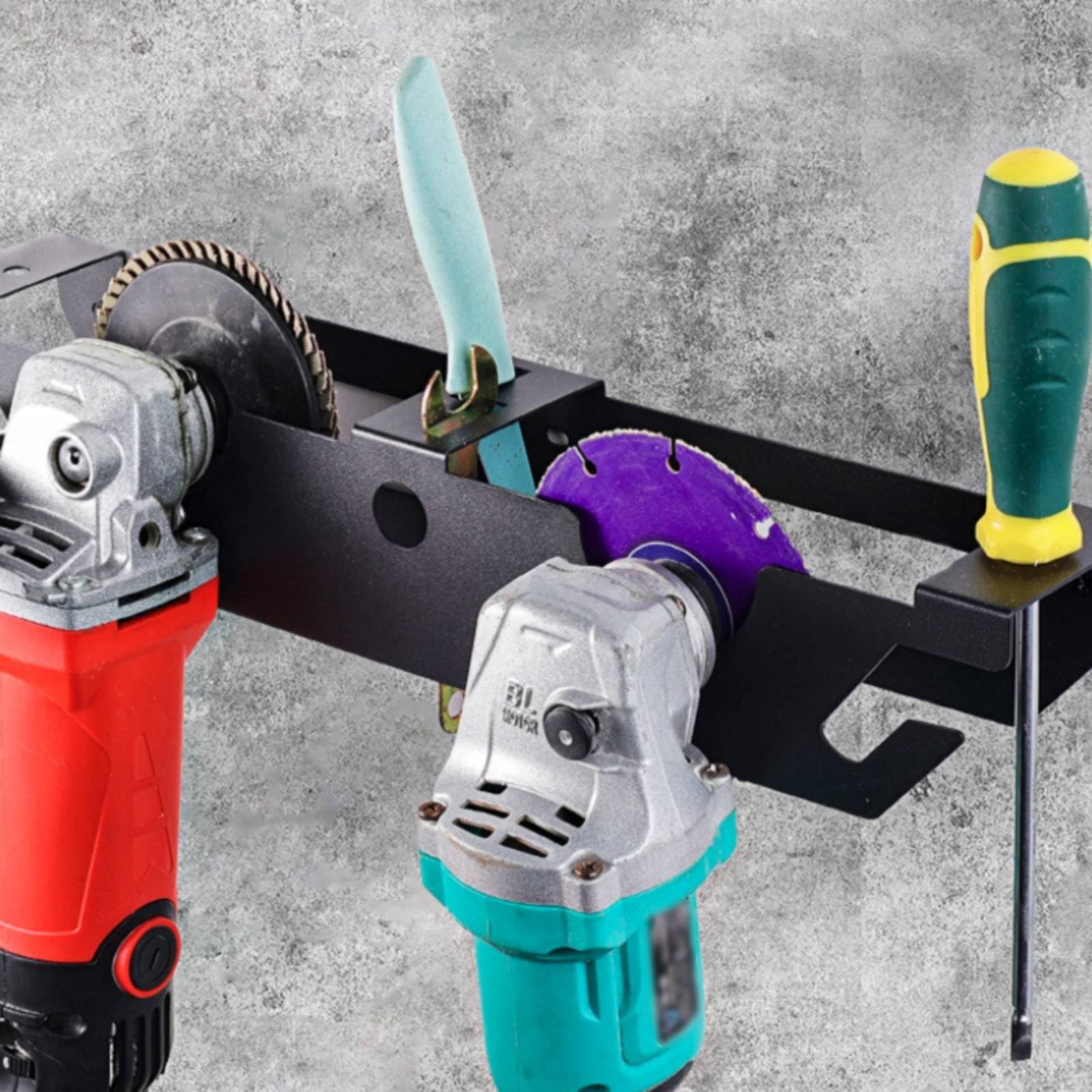 4 Bay Angle Grinder Rack Heavy - Power Tools Storage 评论和价格