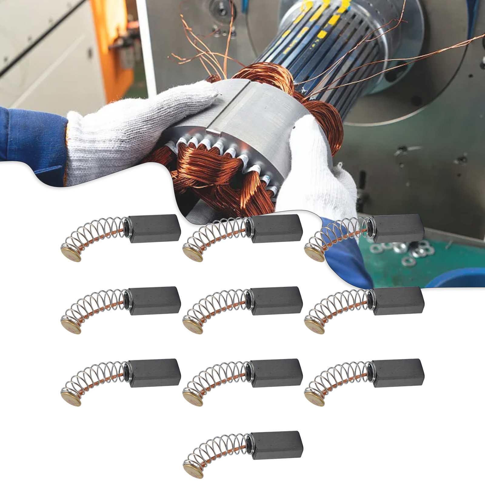 10-Pack Carbon Brushes 12mm x  - Power X Tools And Machinery 评论和价格