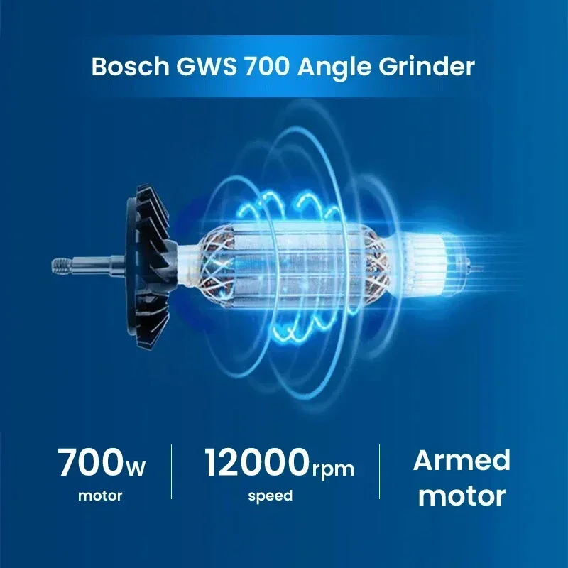 BOSCH GWS 700 Wired Angle Grin - Power Tools Bosch 评论和价格