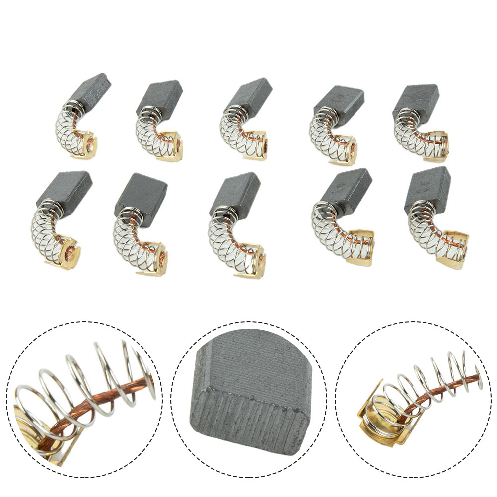 10pcs Carbon Brushes 6 mm x 10 - Power X Tools And Machinery 评论和价格