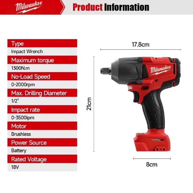 Milwaukee Brushless Cordless P - Power Tools Impact Wrench 评论和价格
