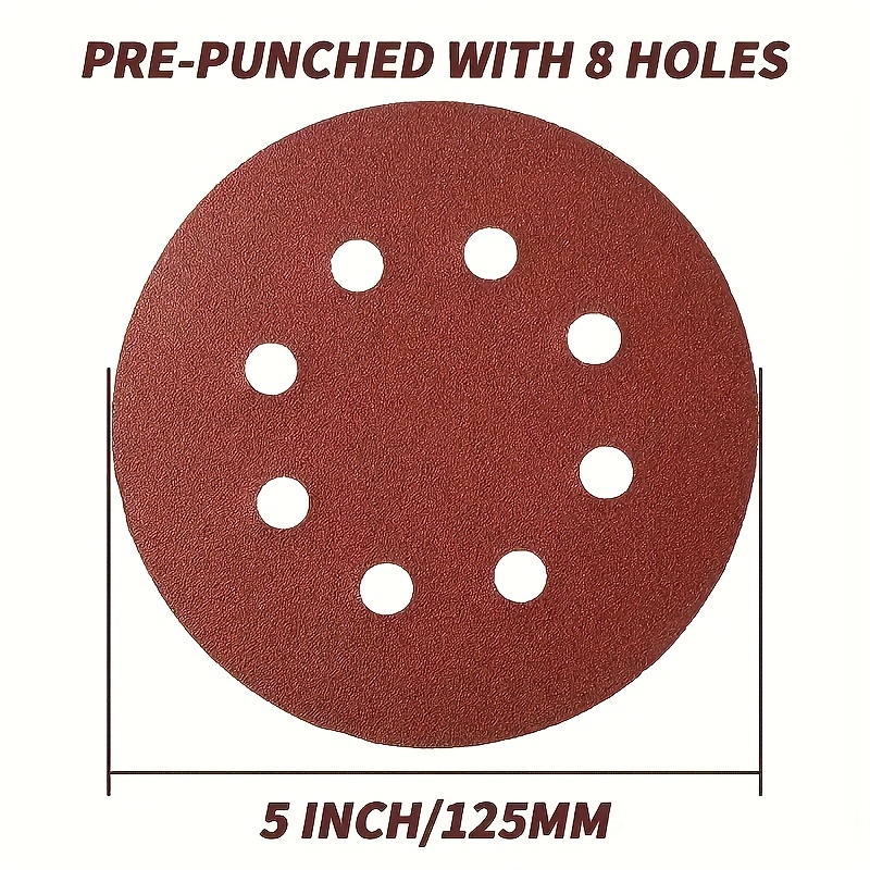 100 Pieces of 5-Inch 8-Hole Sa - Random Orbital Sander 评论和价格