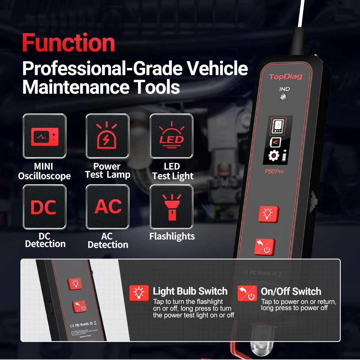 Topdiag P50pro JDiag Mini Osci - Power Tools Pro 评论和价格