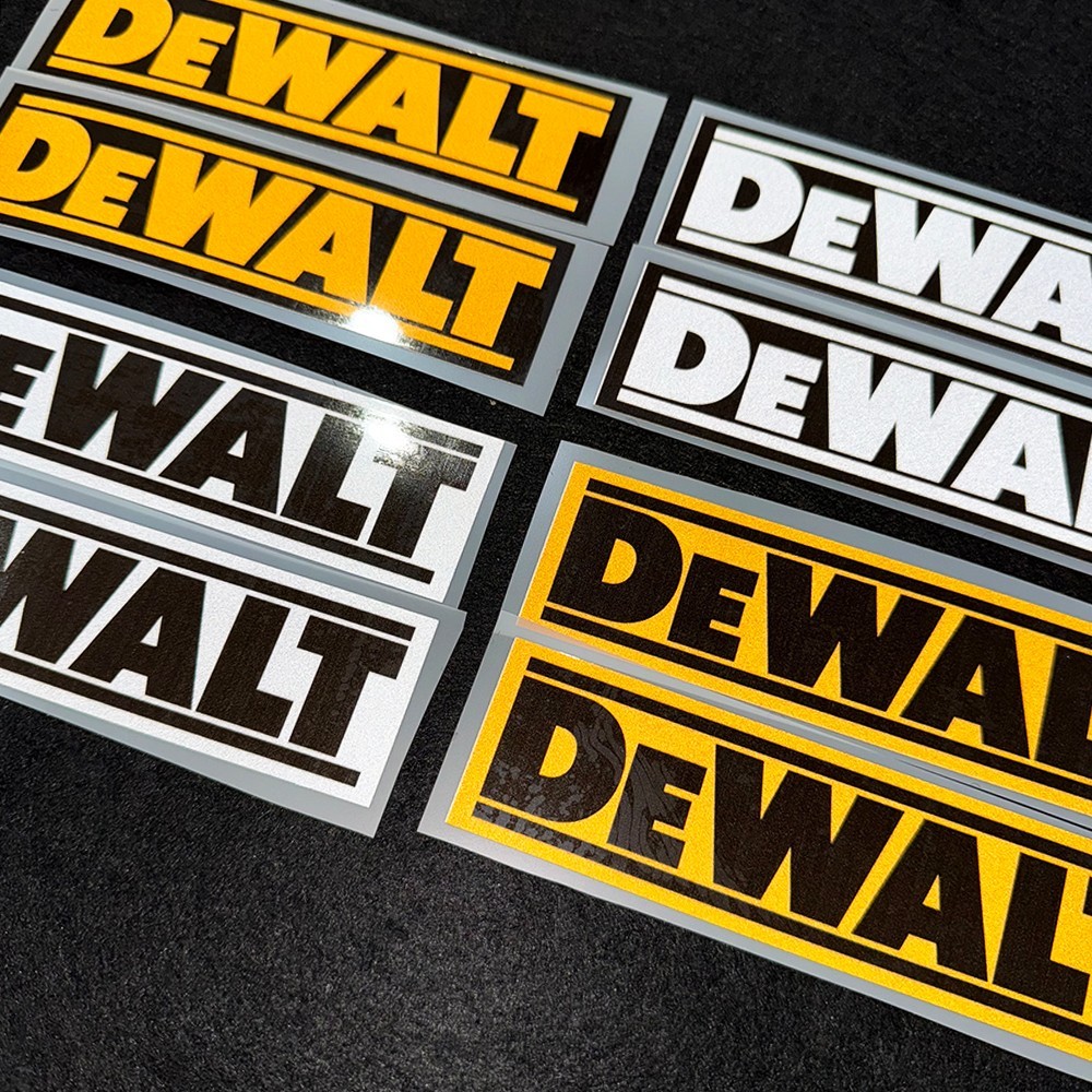 Reflective DEWALT Logo Sticker - Power Tools Logo 评论和价格