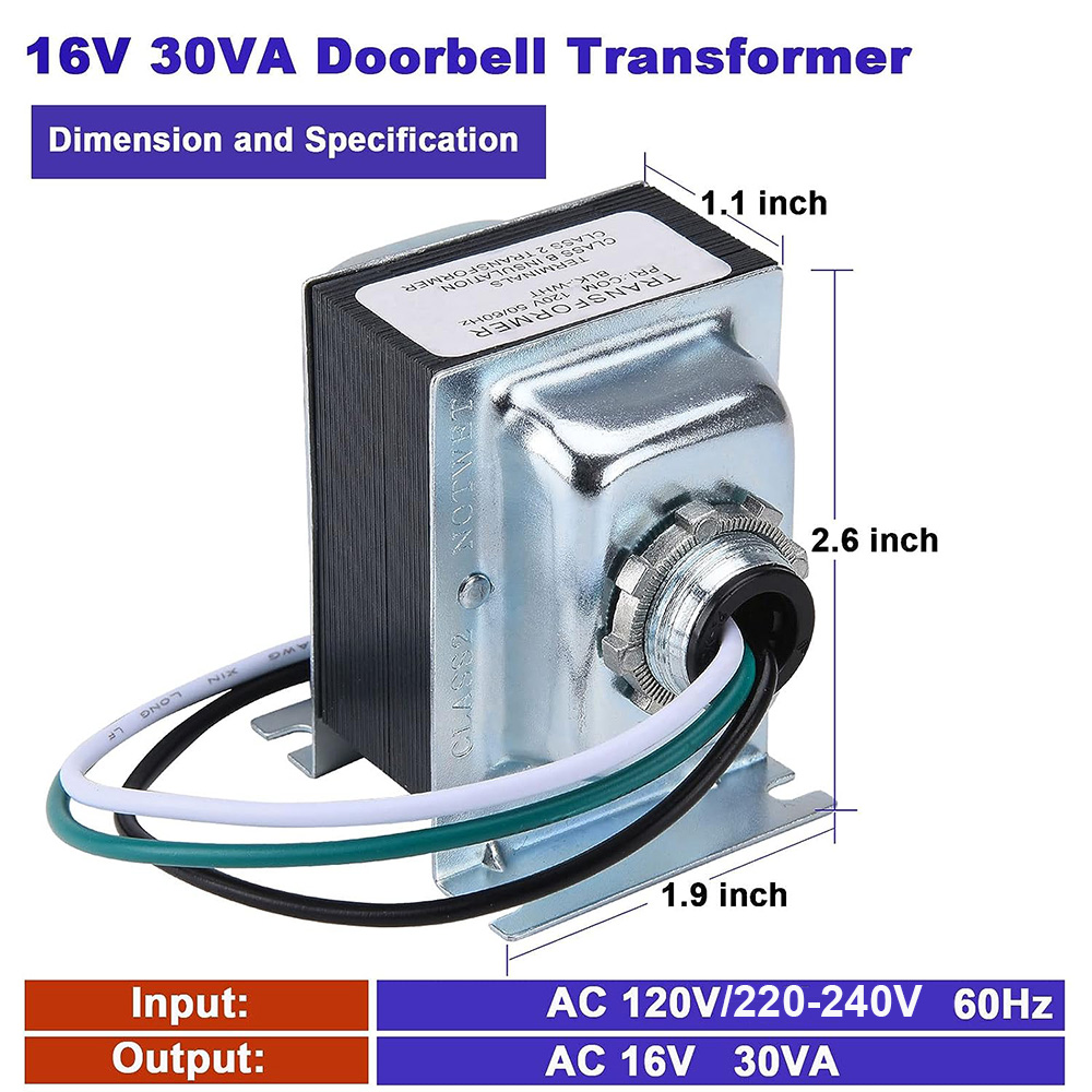 16V 30VA Doorbell Transformer  - Power Tools Pro 评论和价格