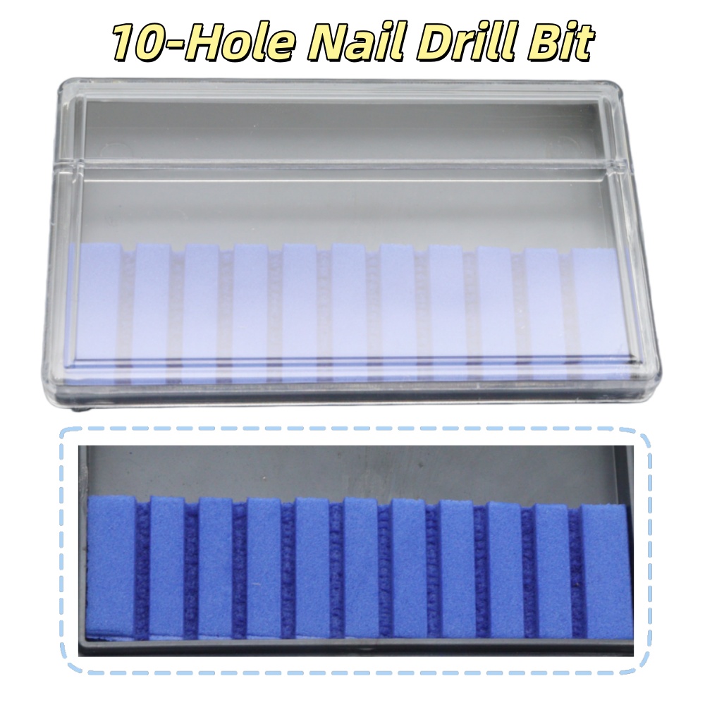 Nail Drill Bits Organizer Box  - Power Tools Holder 评论和价格
