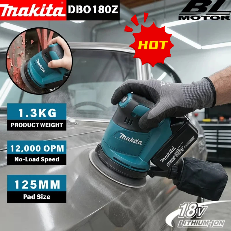 Makita DBO180Z 18V Brushless C - Random Orbital Sander 评论和价格