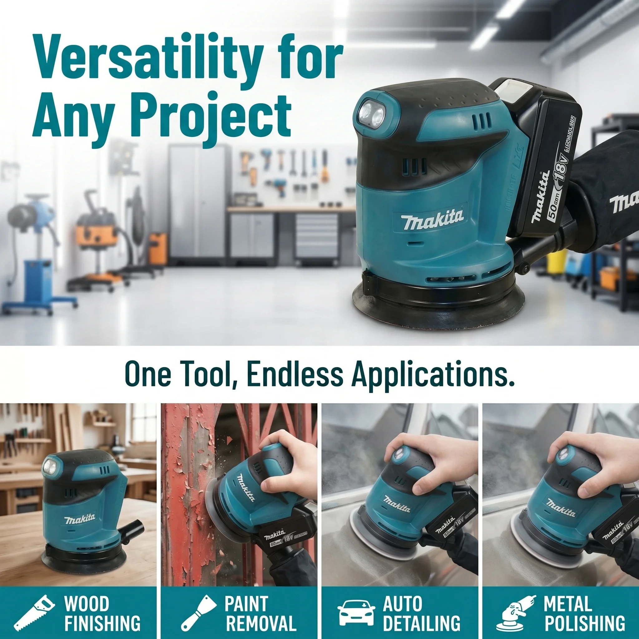 Makita DBO180Z 18V Brushless C - Random Orbital Sander 评论和价格