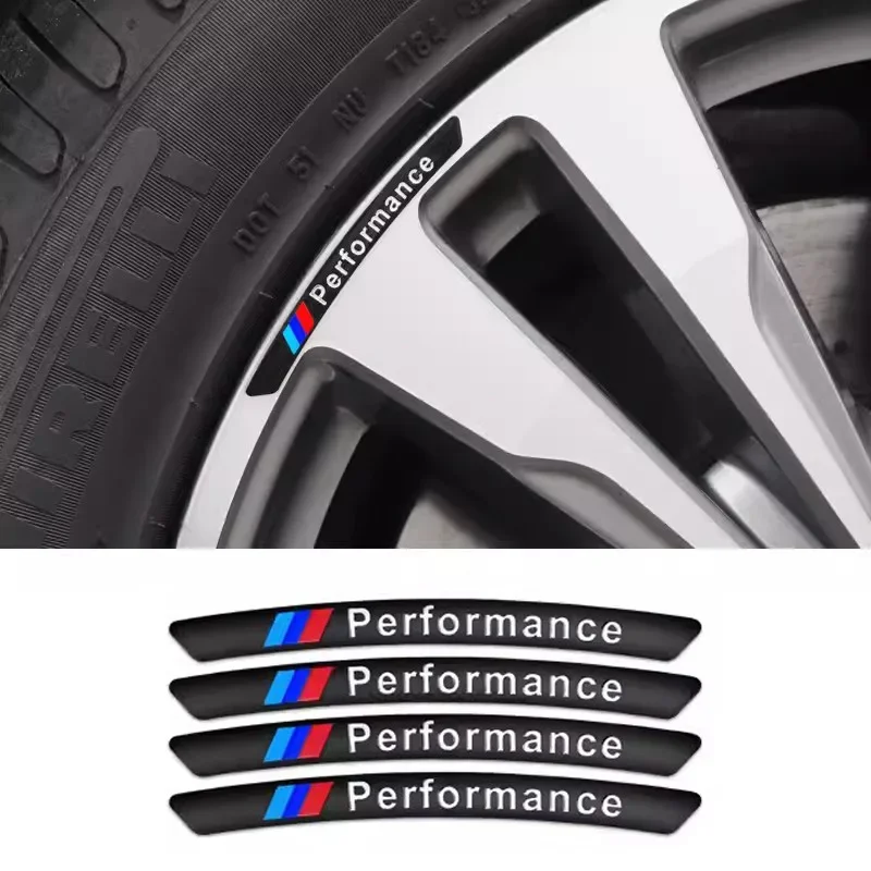4pcs Car Wheel Hub Edge Sticke - Power Tools Logo 评论和价格