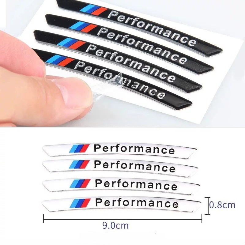 4pcs Car Wheel Hub Edge Sticke - Power Tools Logo 评论和价格