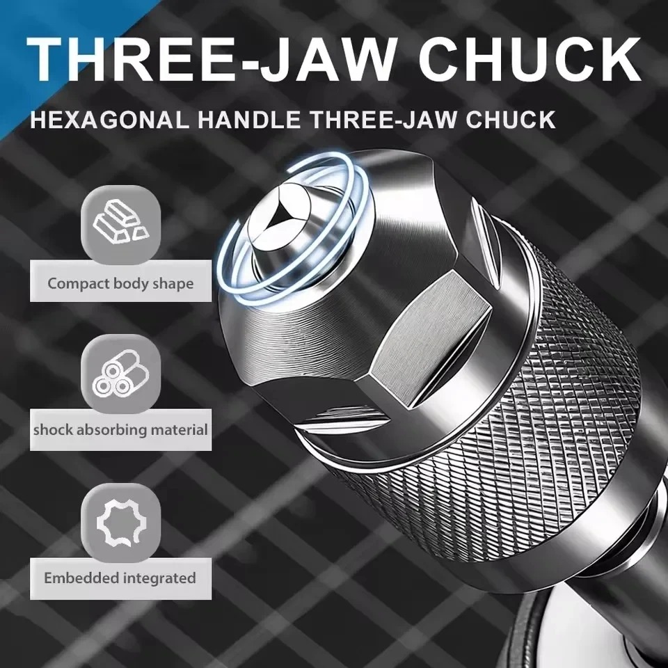 3-Jaw Keyless Drill Chuck Adap - Power Tools Jobs 评论和价格