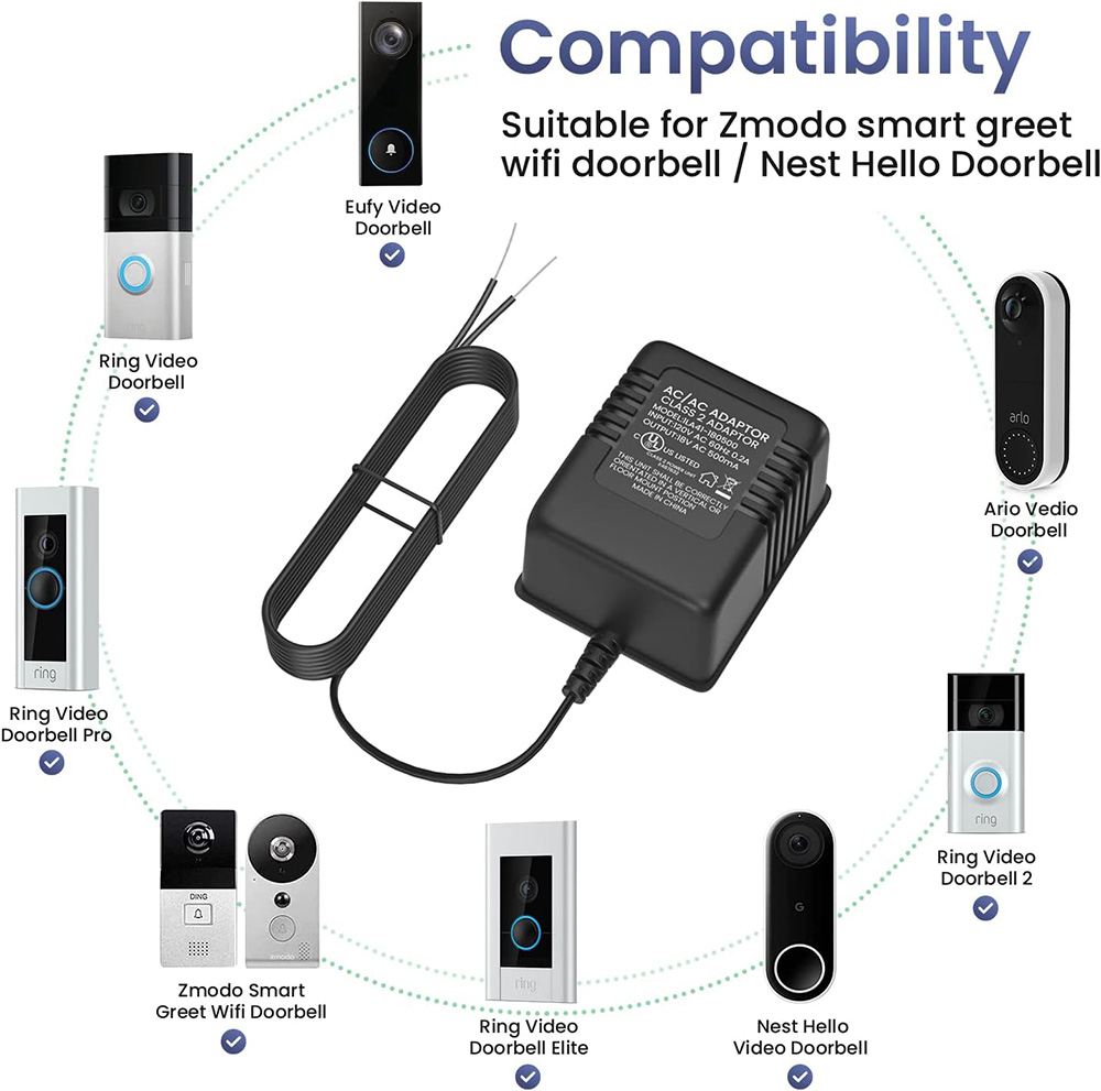 18V 500mA Doorbell Adapter, Vi - Power Tools Pro 评论和价格