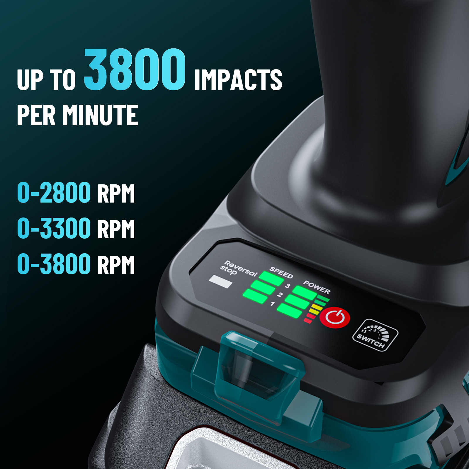 Seesii 1600Nm Cordless impact  - Power Tools Impact Wrench 评论和价格