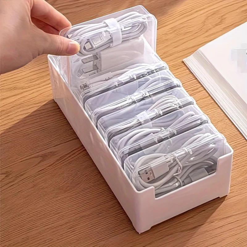 7 In 1 Clear Data Cable Storag - Power Tools Storage 评论和价格